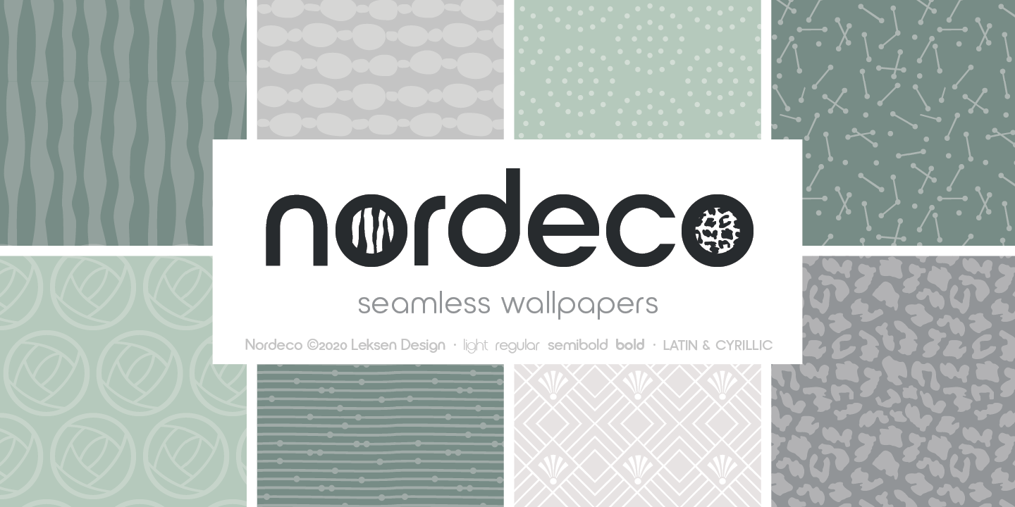 Пример шрифта Nordeco #7